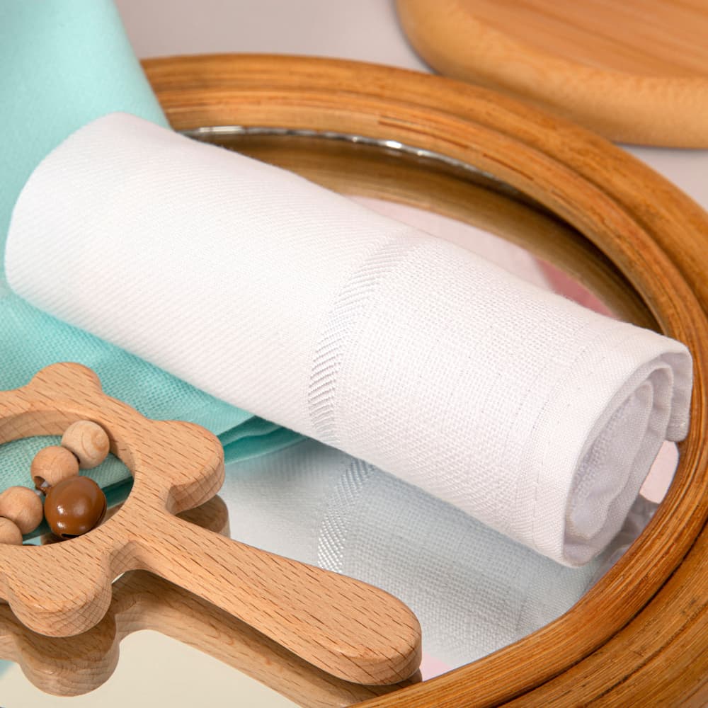 Kit 6 ou 12 Fraldinha de Boca Estrela Bainha Pt Mabber 30cm x 40cm Pintura / Bordado Eletrônico