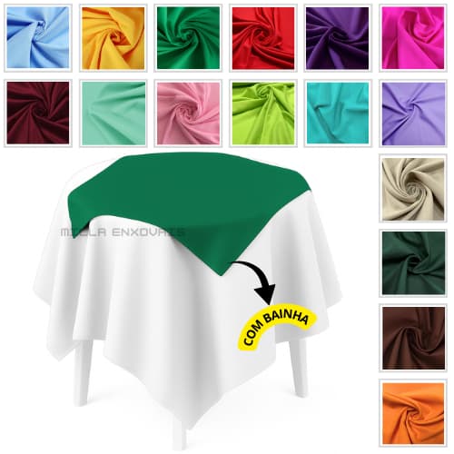 Kit 10 Toalhas de mesa Oxford Cobre Manchas 0,75x0,75 com bainha – Para Buffet, Festas e Eventos decoração