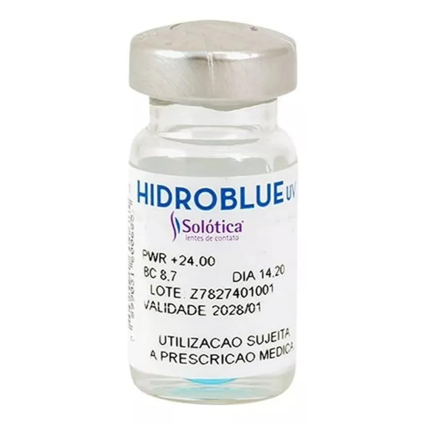 Lente De Contato Anual Hidroblue Incolor C/ Grau (1 Unidade)