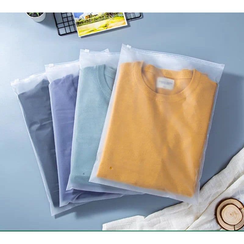 Saco Fosco Com Ziper Fecho Ideal para Roupas e Acessórios 50unidades