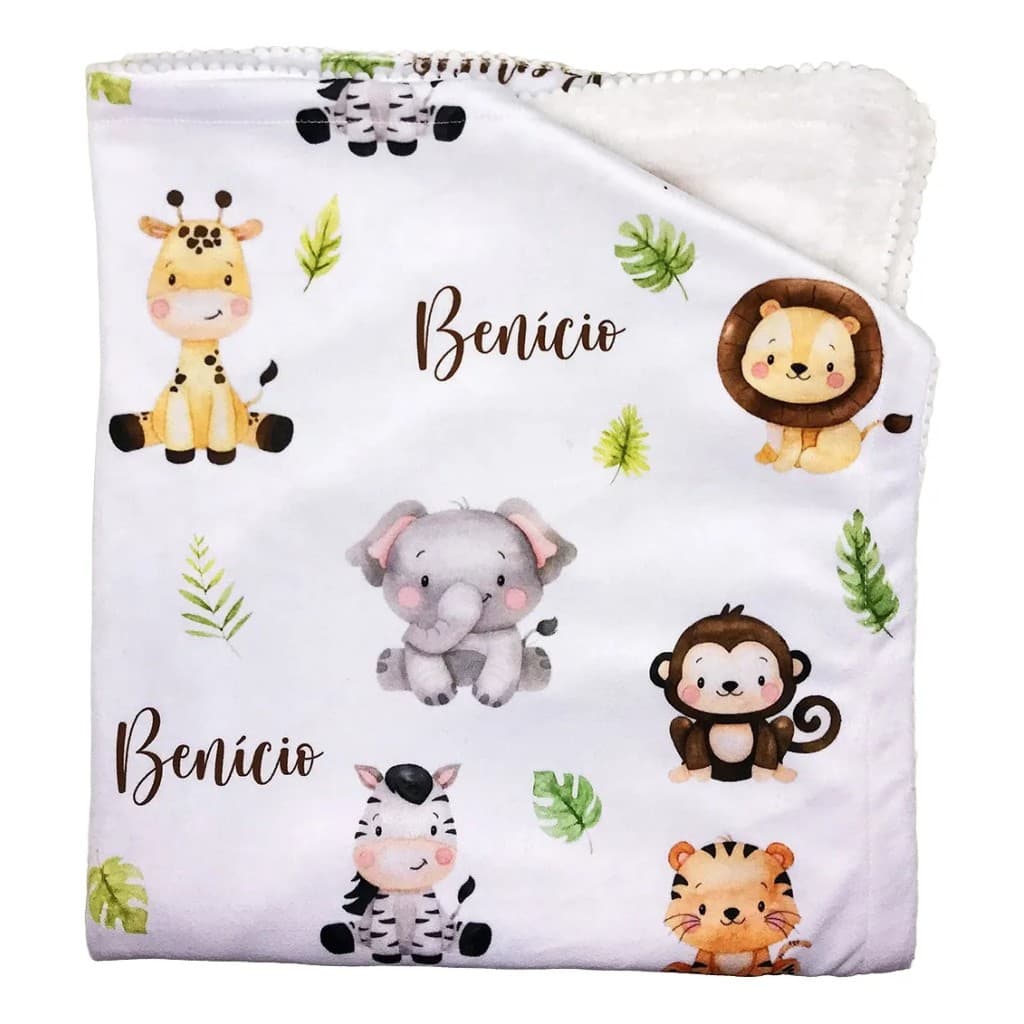 Manta Personalizada Enxoval Nanáh Baby