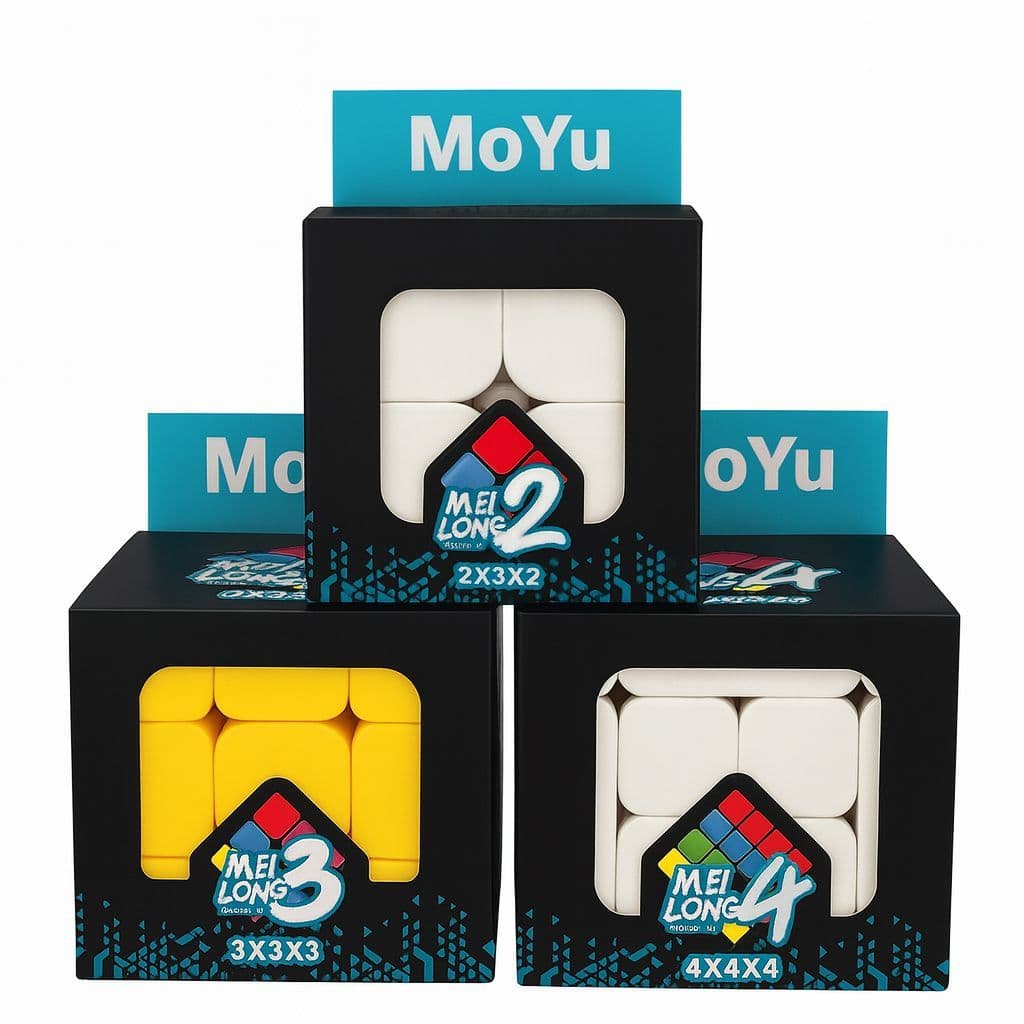 🧩 Cubo Mágico Profissional 2x2 | 3x3 | 4x4 – Velocidade, Quebra-Cabeça Anti-Stress