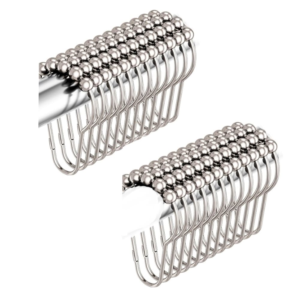 Kit 30 Anéis Aço De Cortina De Chuveiro Para Banheiro