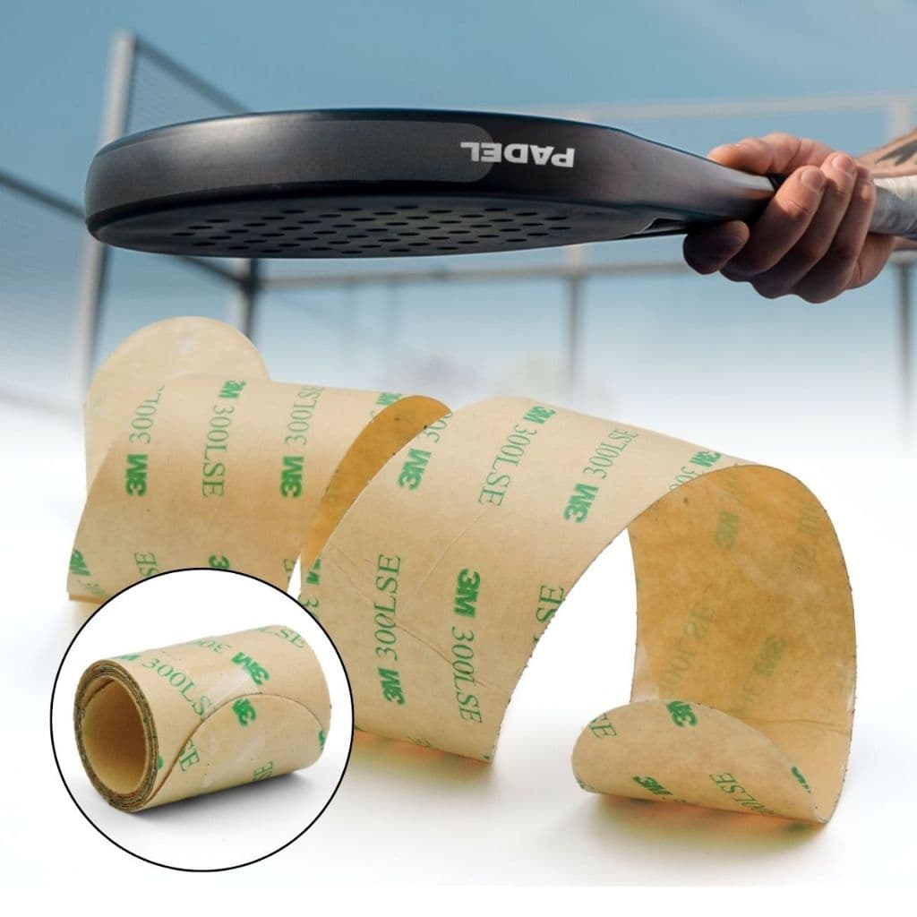 Fita Protetora Borda Raquete Padel Transparente 3M Cola Protetor de Raquetes 50cm x 4cm x 1mm