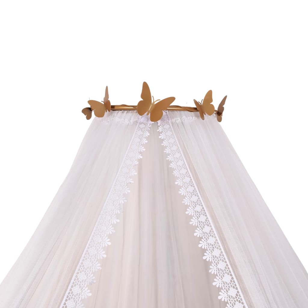 Dossel borboleta com mosquiteiro tule para berço