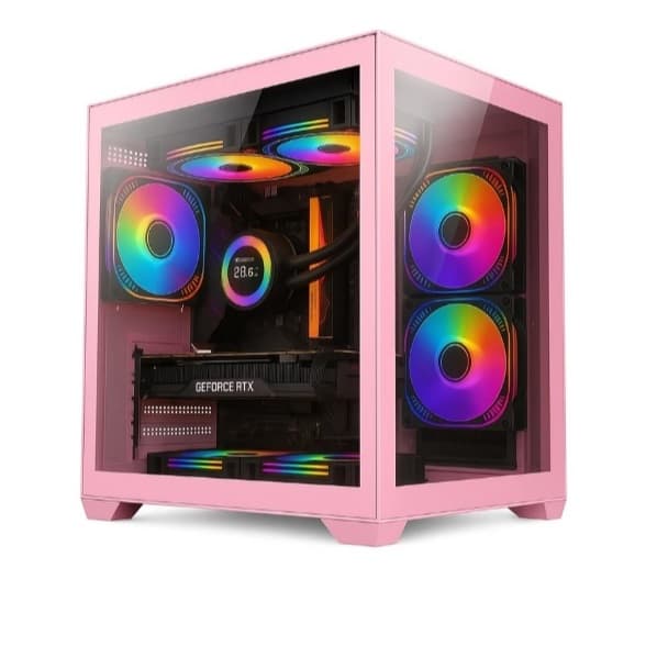 PC Gamer Rosa Pink Memória Ram 16GB SSD 240GB/Roblox/Free fire