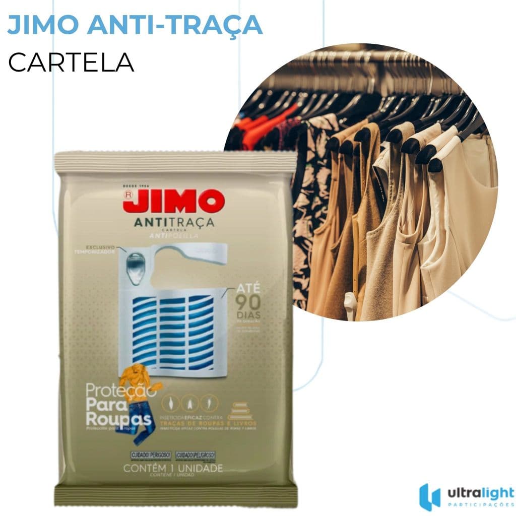Anti Traça Cartela Jimo Suporte Tipo Cabide 1 Unidade