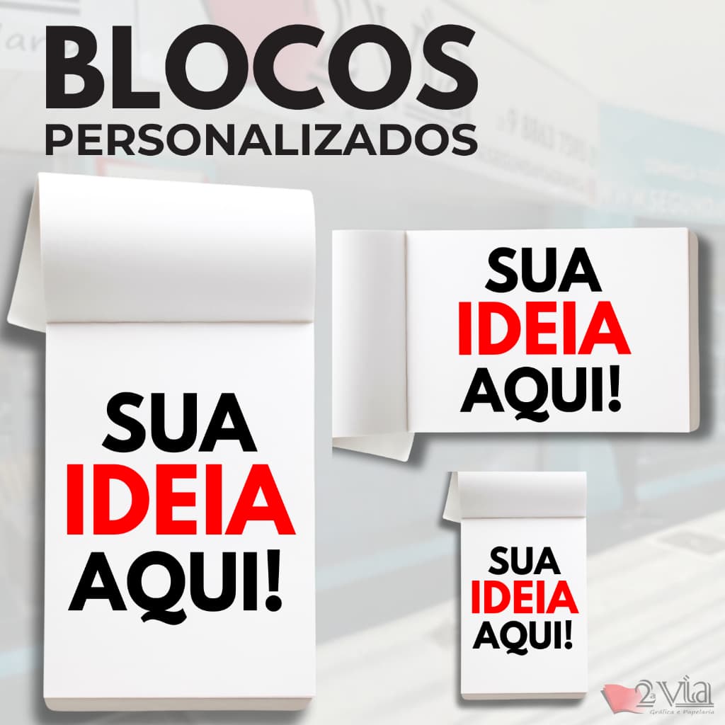 Blocos, Comandas, Receituários e Talões Personalizados | Bloco, Talão e Comanda com  50 a 100 Folhas