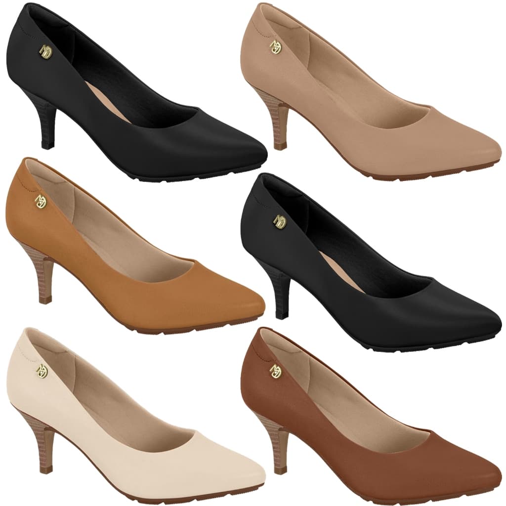 Sapato Scarpin Modare Original com NF Salto Medio 7cm Massagem Macio Ultraconforto 7013.566 7013566