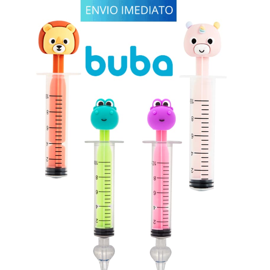 Lavador Nasal Buba Seringa Bico Silicone Bebê Infantil Menino e Menina - Buba