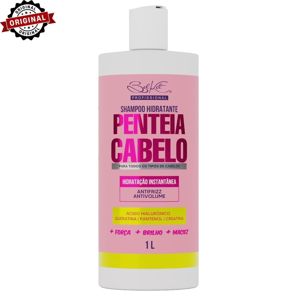 Shampoo Profissional Penteia Cabelo 1L BELKIT | Hidratação Capilar, Anti-Frizz
