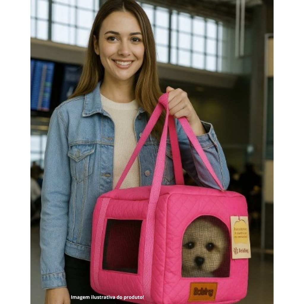 Bolsa Pet para Cabine de Avião | Flexível e Impermeável | Compatível companhias aéreas