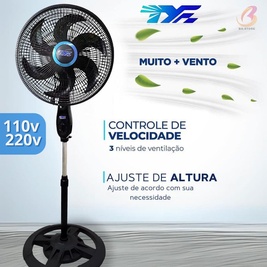 Ventilador 105cm a 130cm Ajuste De Altura Livremente  110v  220v  Ventilador Envio imediato