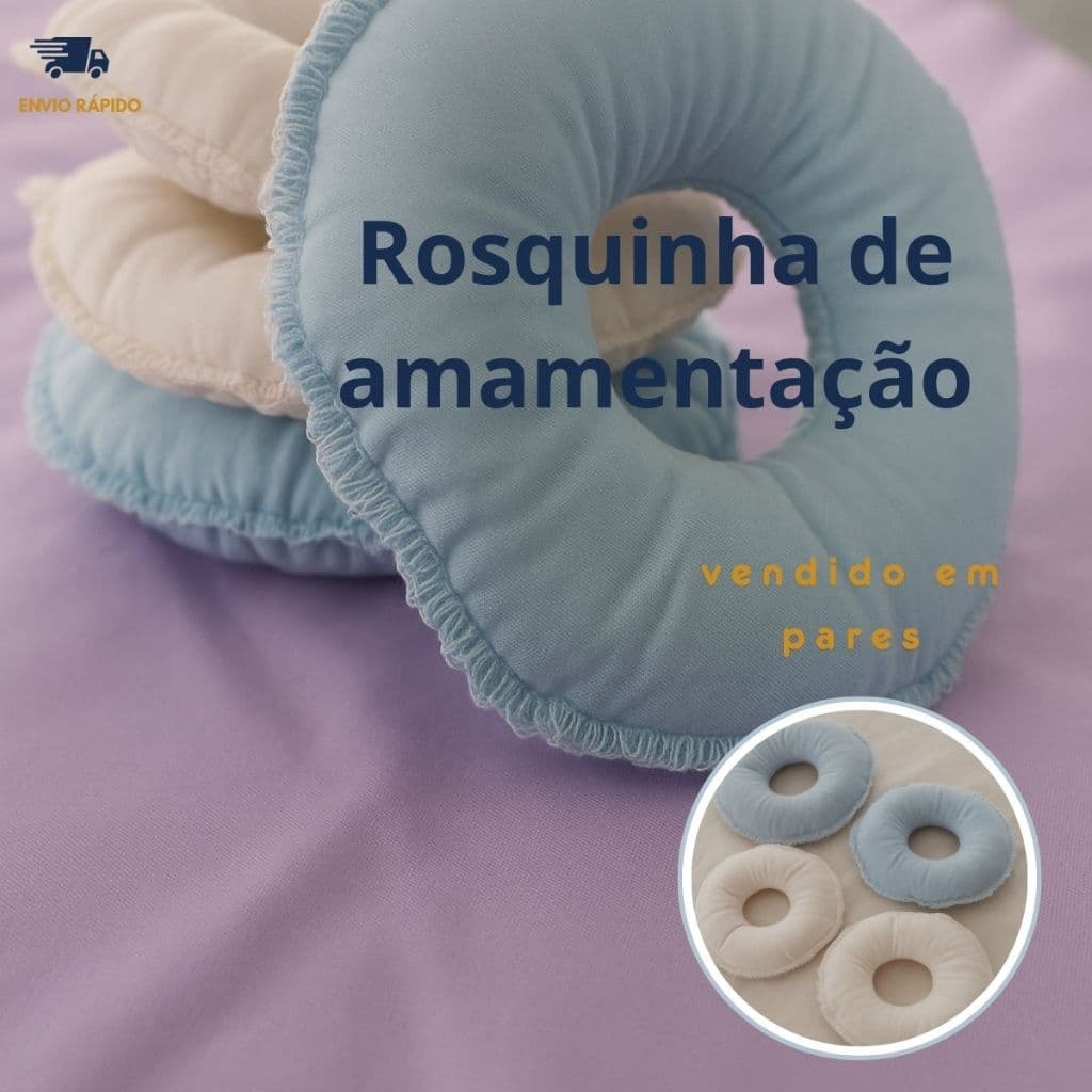 Rosquinha amamentação protetor de seio lavável algodão