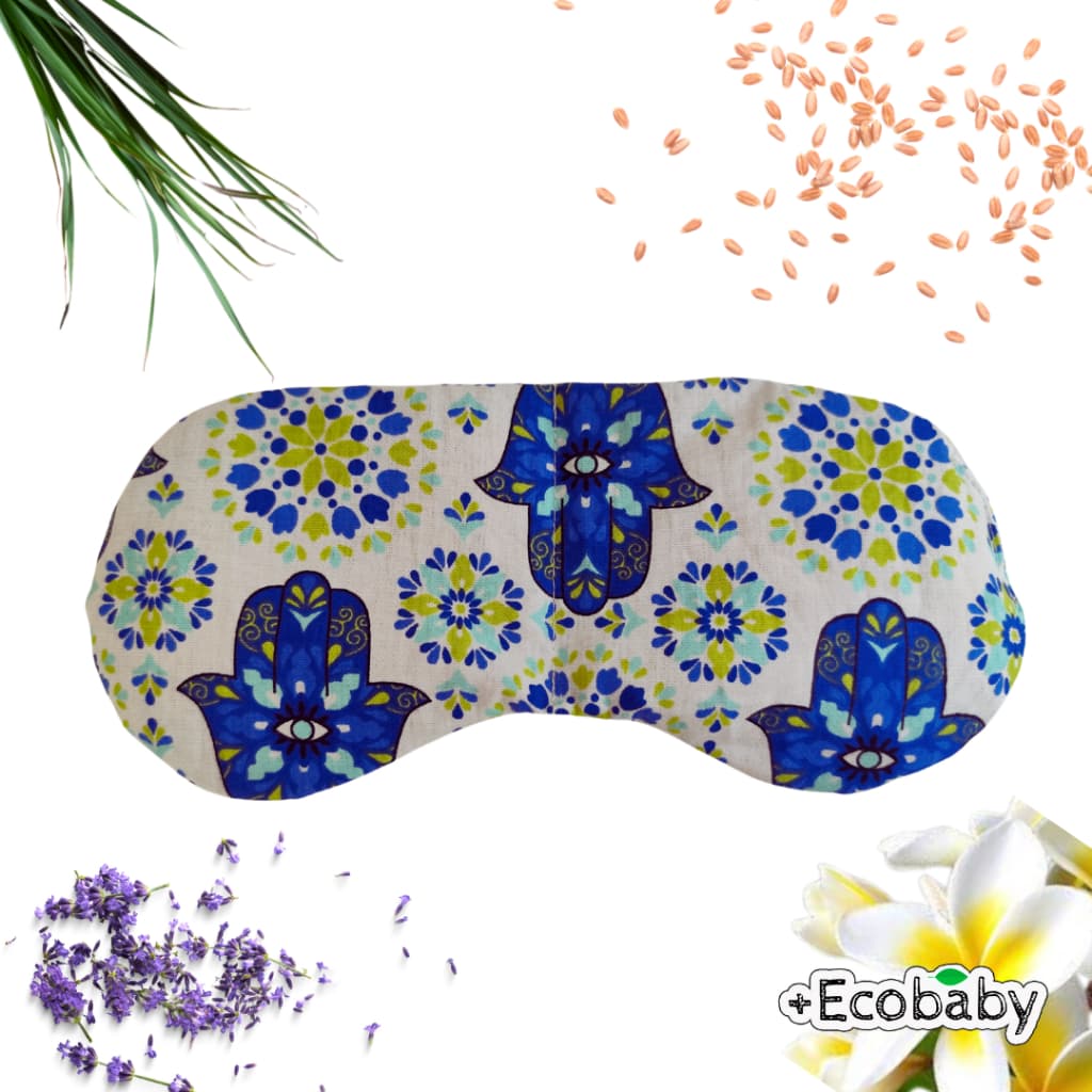 Máscara Térmica de Sementes e Ervas para Relaxamento, Meditação, Ioga e Aromaterapia.