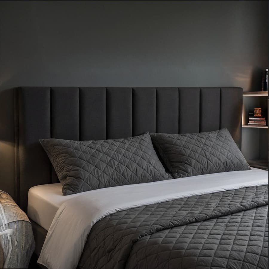 ENVIO FULL KIT COM PLACAS DE CABECEIRA ESTOFADA AUTO COLANTE PARA CAMA SUPER KING