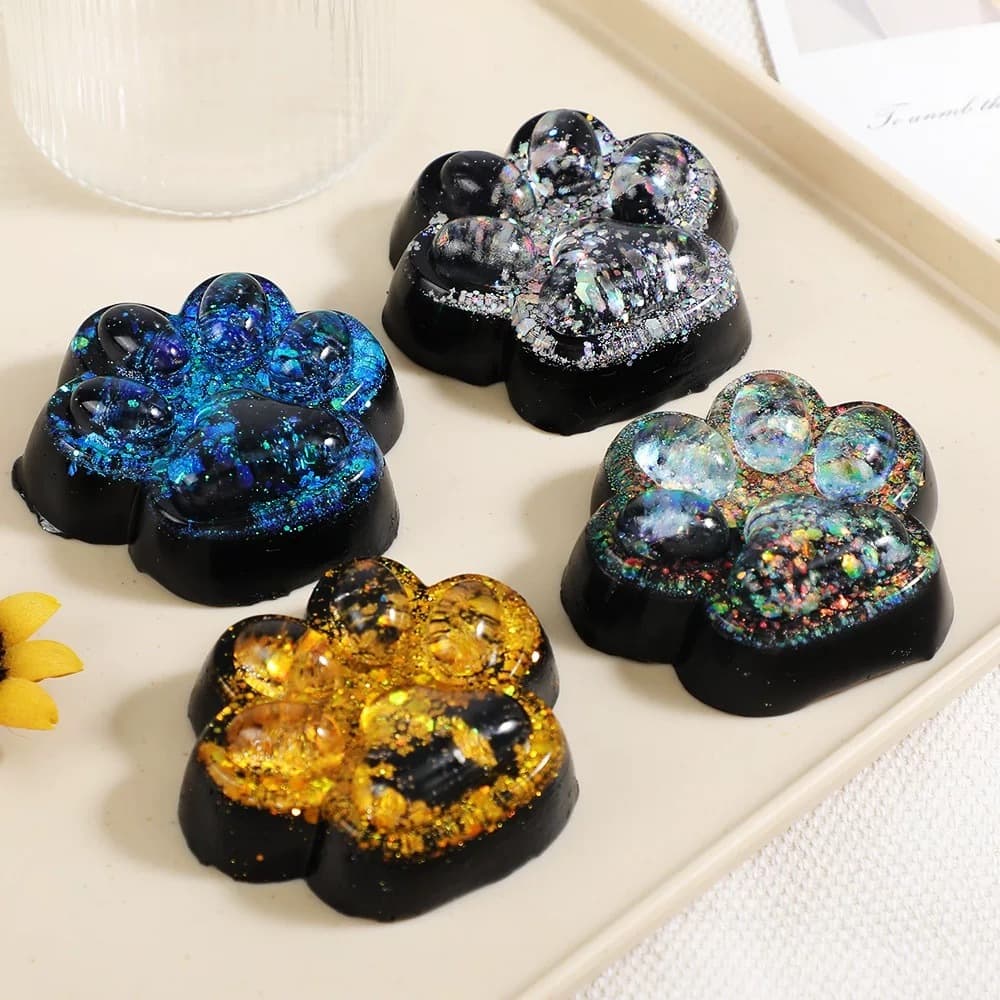 Squishy Brinquedos Sensoriais Slime de patinha e ursinho Squeeze Mochi Com Glitter