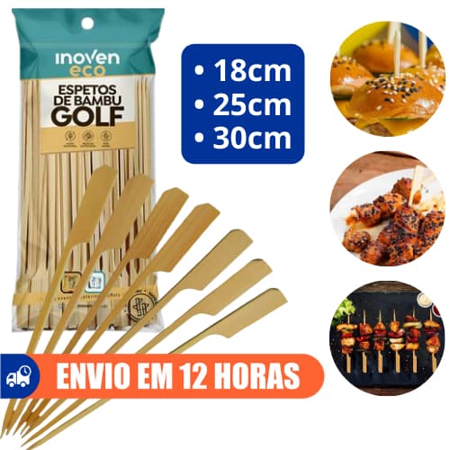 Espeto de Bambu Golf 18cm 50un Inoven