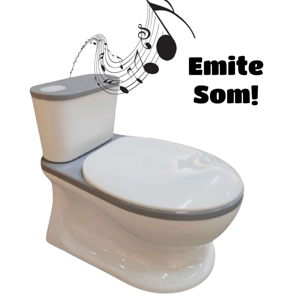 Troninho Privadinha Musical (Som de descarga) Infantil Criança Bebe Troninho Penico Desfralde