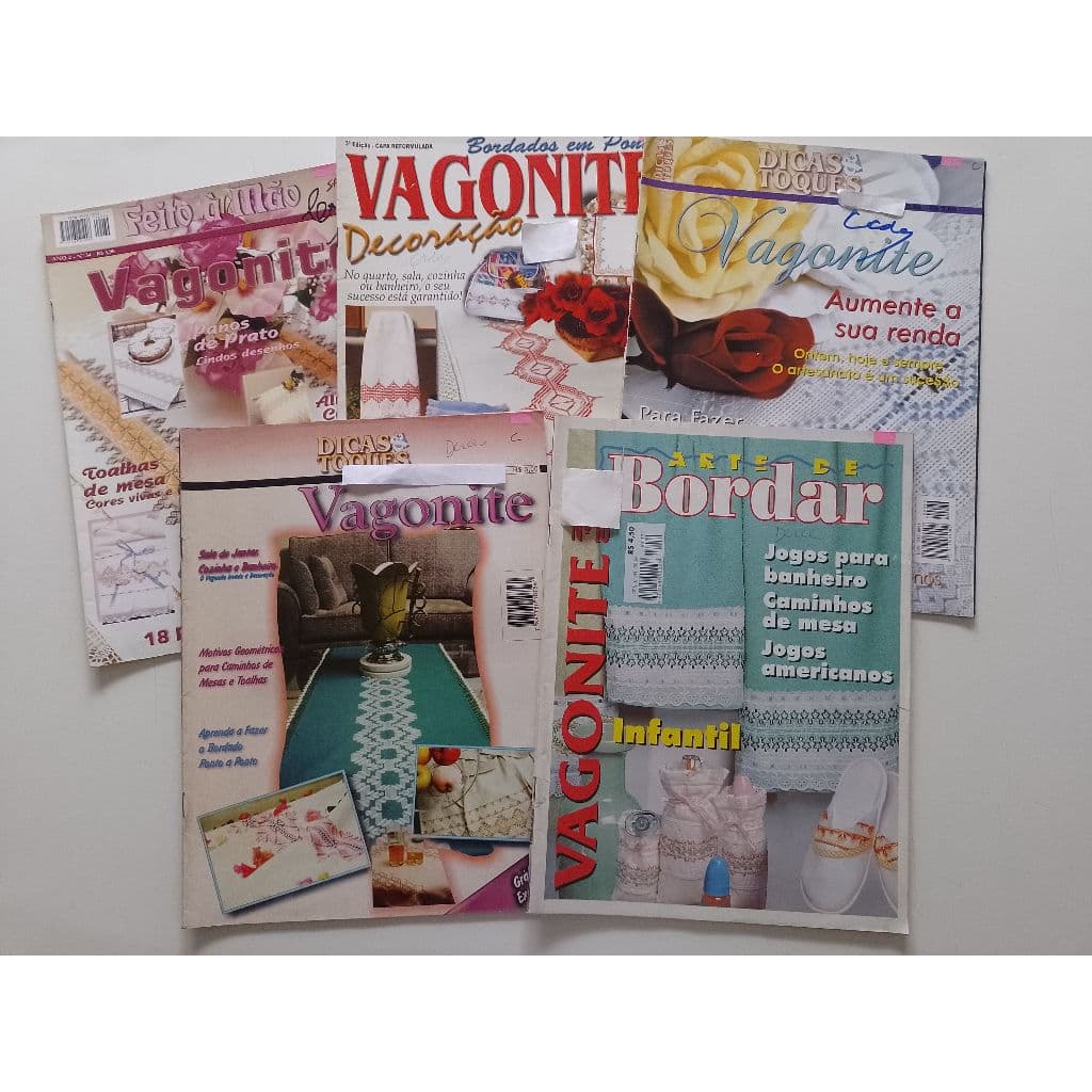 Lote Com 5 Revistas Vagonite Diversas  Ac875 (Usado)