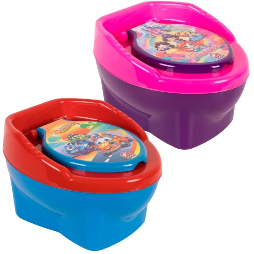 Troninho Infantil pinico Educativo Desfralde Portátil Confortável Banheiro com Tampa Estampada