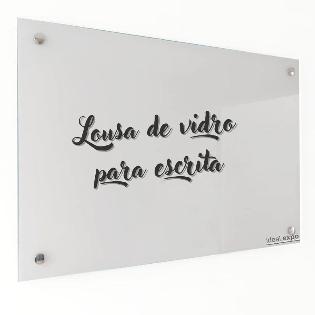 Lousa de vidro 90x60 cm branca ou incolor quadro para escrita organização pessoal