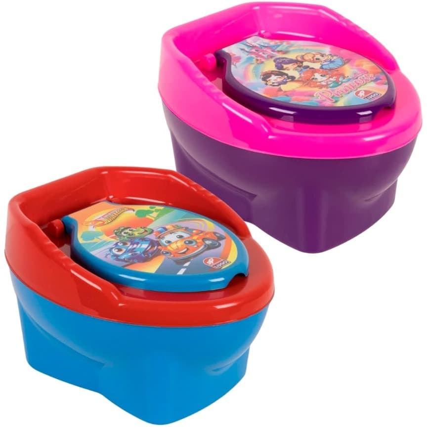 Troninho Infantil Educativo Privada Desfralde Portátil Confortável Banheiro com Tampa Estampada