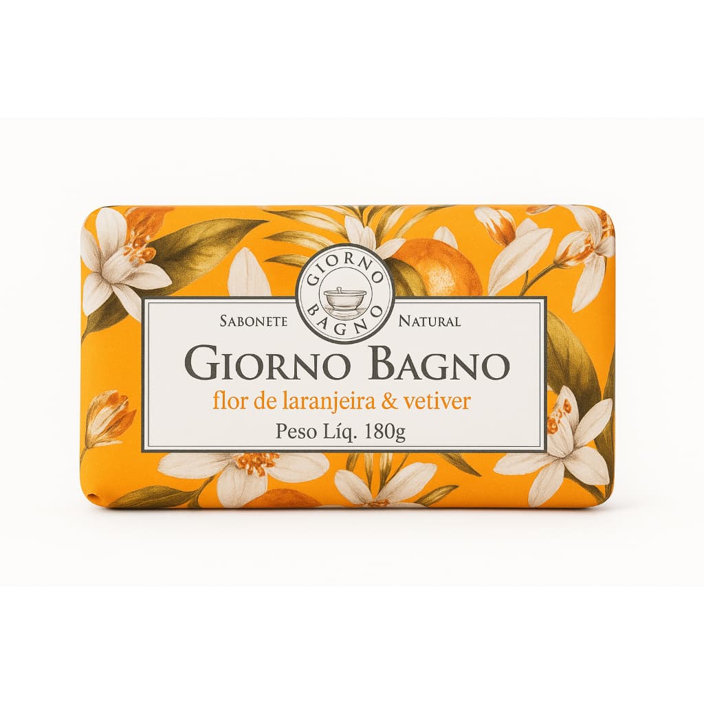 Sabonete Flor de Laranjeira e Vetiver 180g - Giorno Bagno