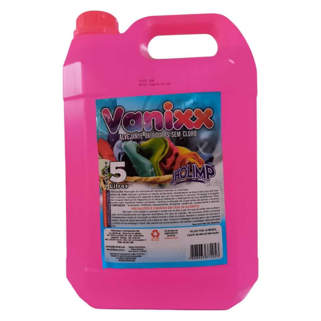 Alvejante Sem Cloro Tira Manchas 3 Em 1 Jholimp 5L