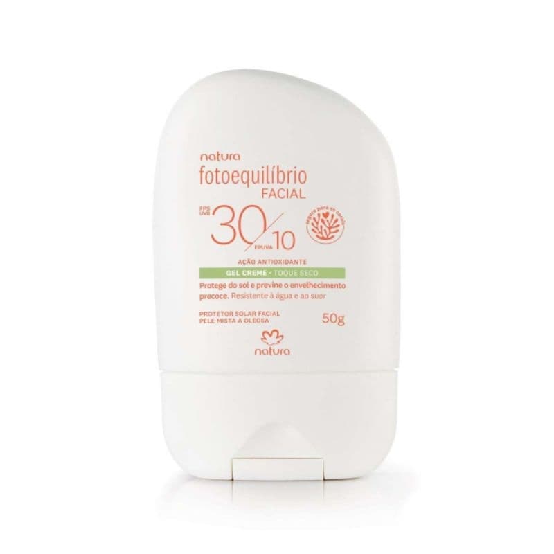 Natura Protetor Facial Gel Creme FPS30 FPUVA10 Fotoequilíbrio 50g