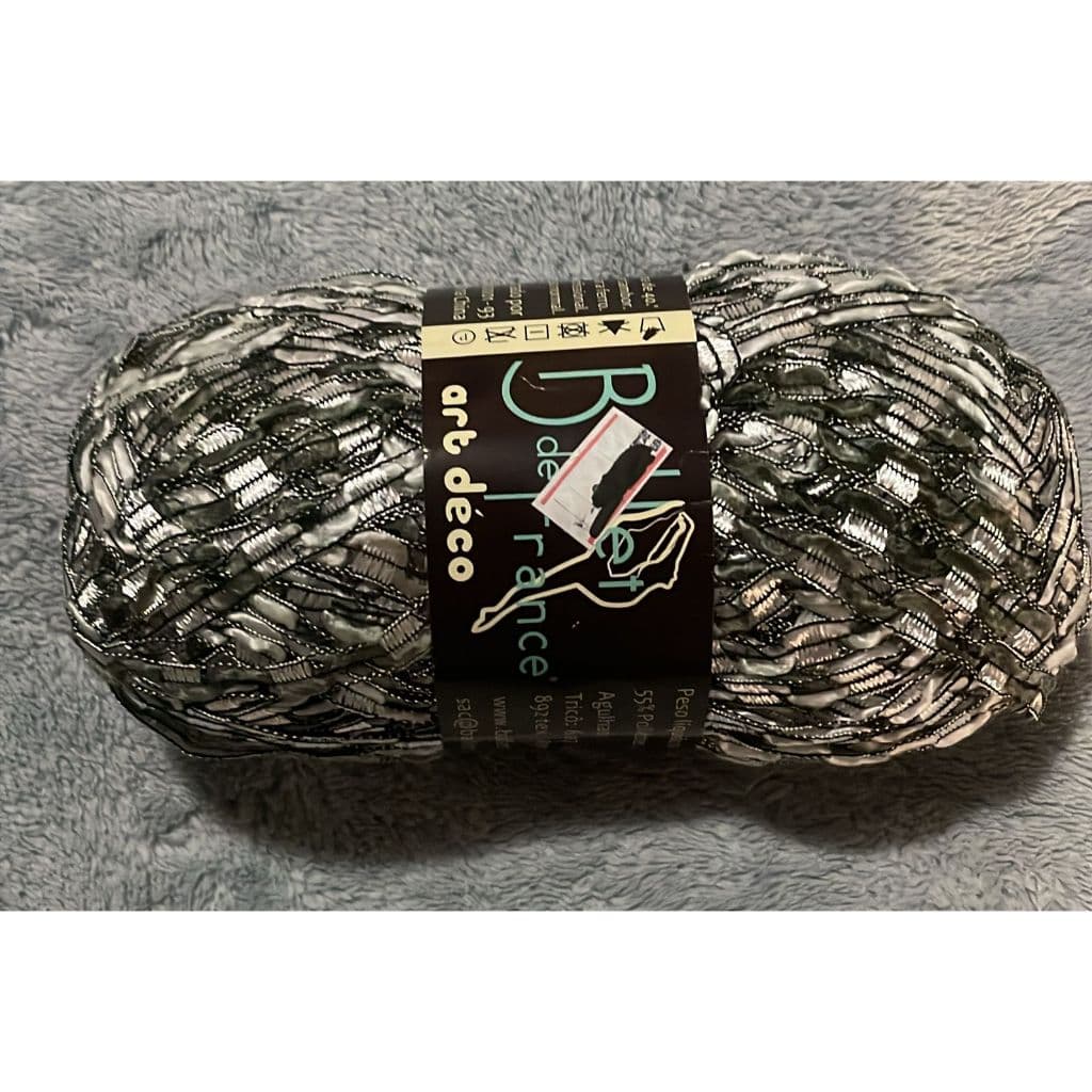 Lã Ballet de France 100g -  (unitário) - Preta e Branca