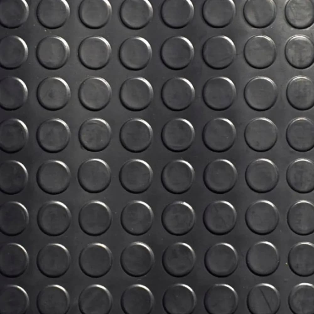 Piso De Borracha Moeda Tapete Espessura 4mm 50x50cm Anti Derrapante