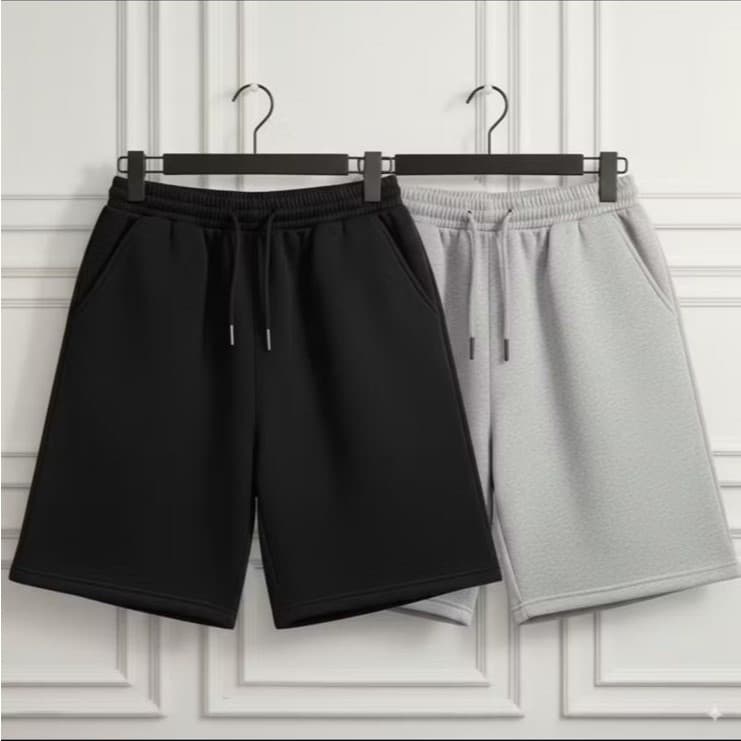 kit 2 bermuda shorts moletom masculino academia com cordão mauricinho shorts praia do P ao GG casual