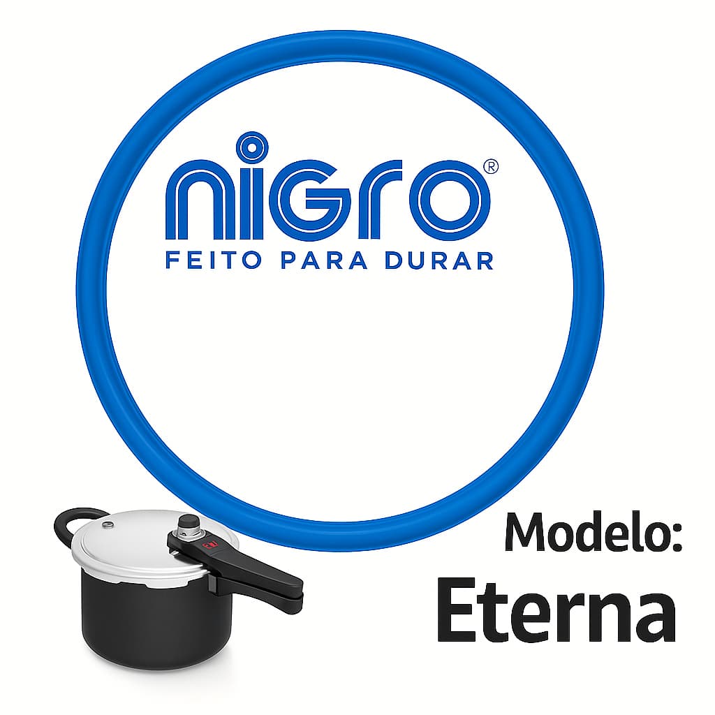 Borracha Panela de Pressão Eterna Nigro Capacidade 4,5 Litros Anel Vedação