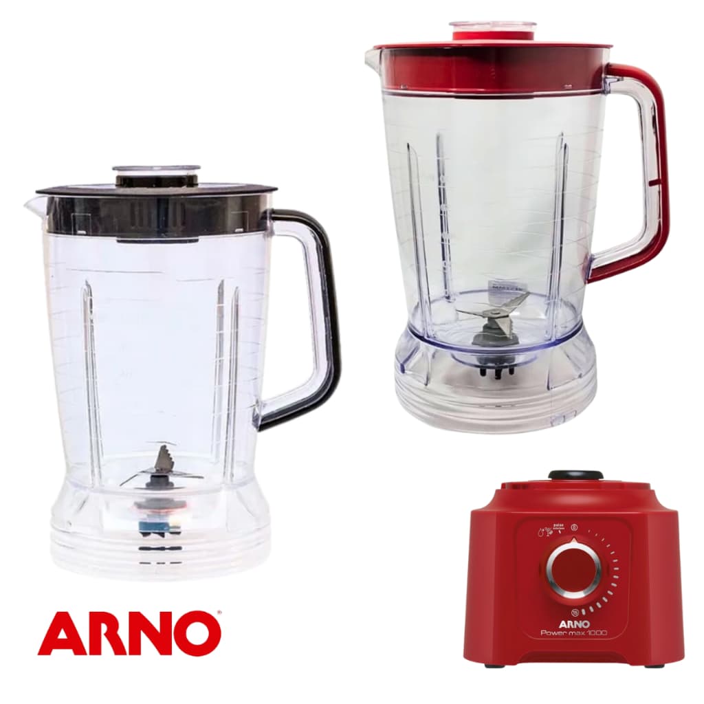 Copo Para Liquidificador Compatível Com Arno Power Max 1000w, 700 e Mult Chef 600w Cristal