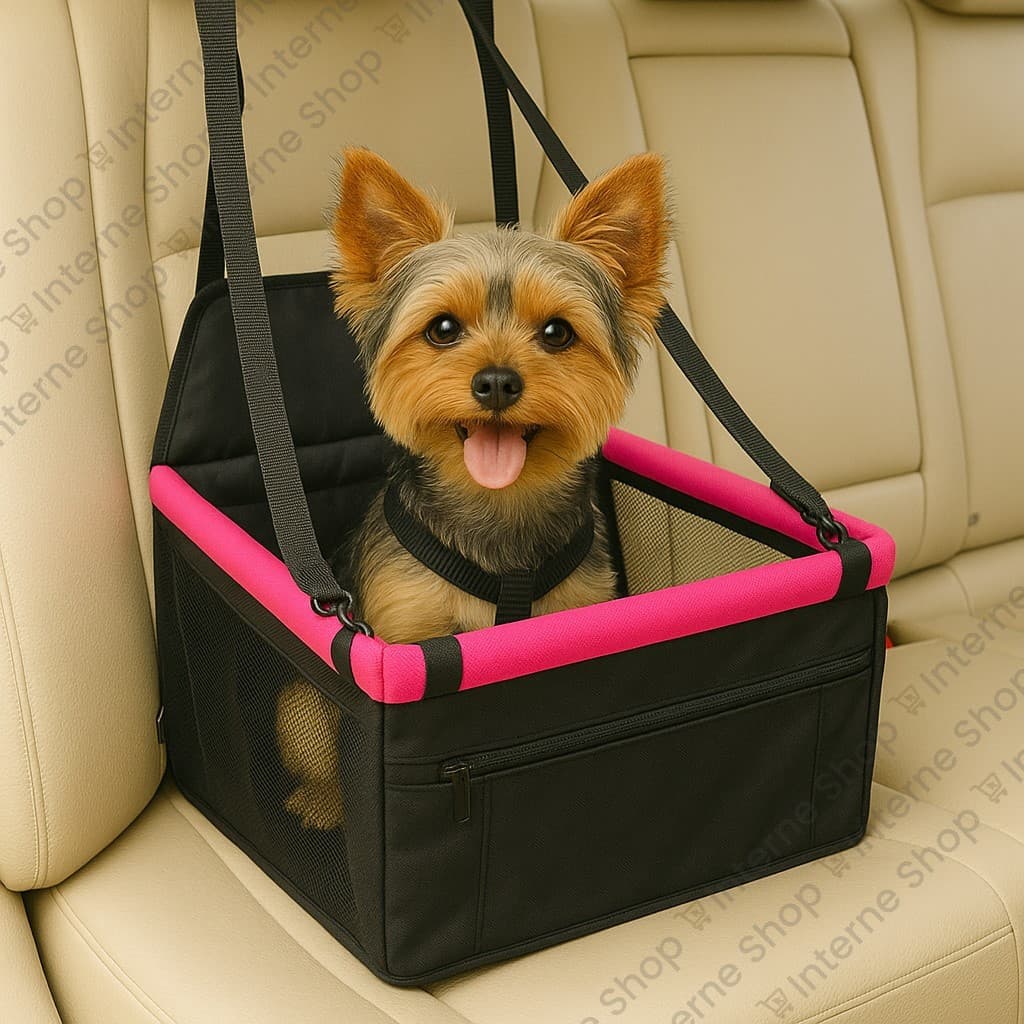 Cadeirinha Luxo para Pet – Transporte no Carro – Cachorros e Gatos até 10kg - Assento