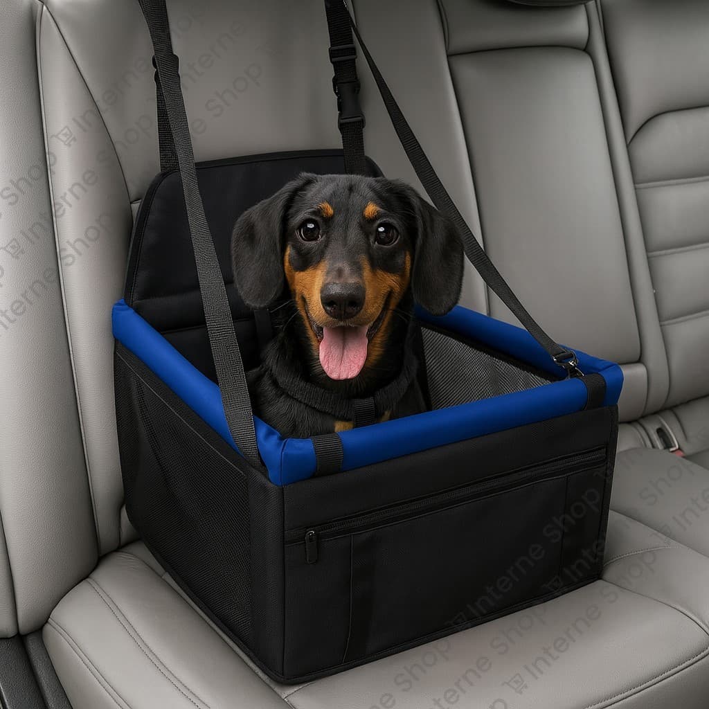 Cadeirinha Luxo para Pet – Transporte no Carro – Cachorros e Gatos até 10kg - Assento