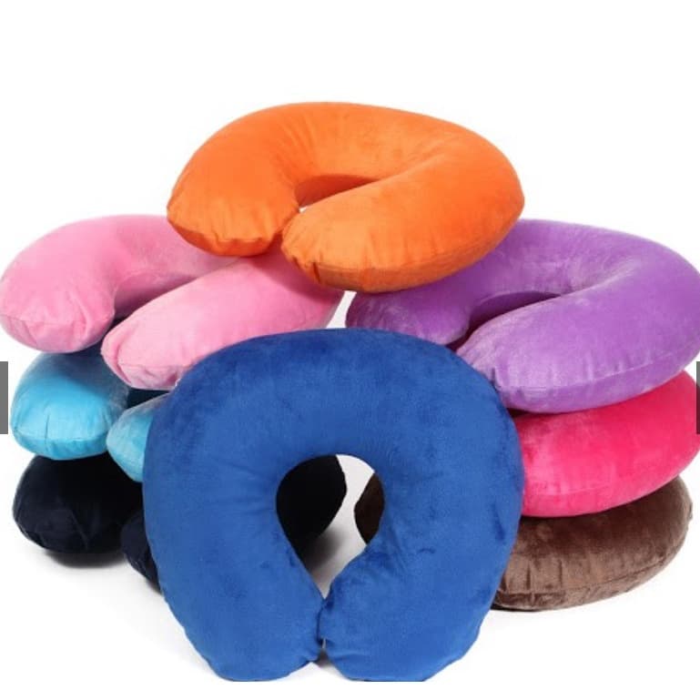 Almofada Pescoço P/ Viagem - Tecido Macio Antialérgico - travesseiro pescoço - almofada cervical