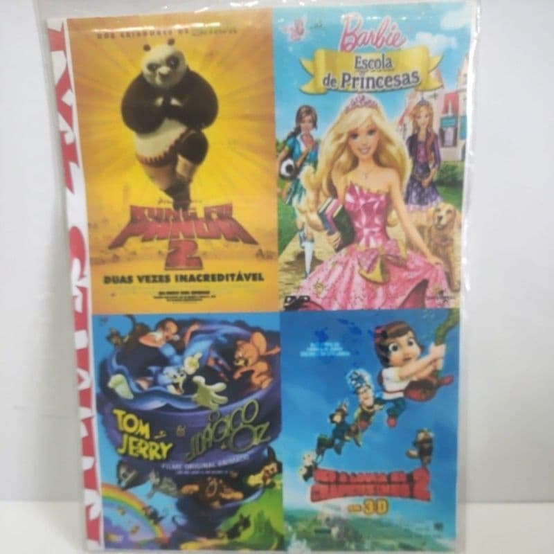 dvd desenhos 4x1