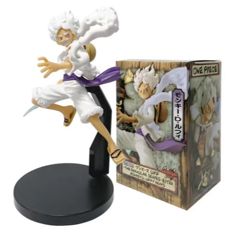Boneco anime One Piece personagem Luffy gear 5 item colecionador