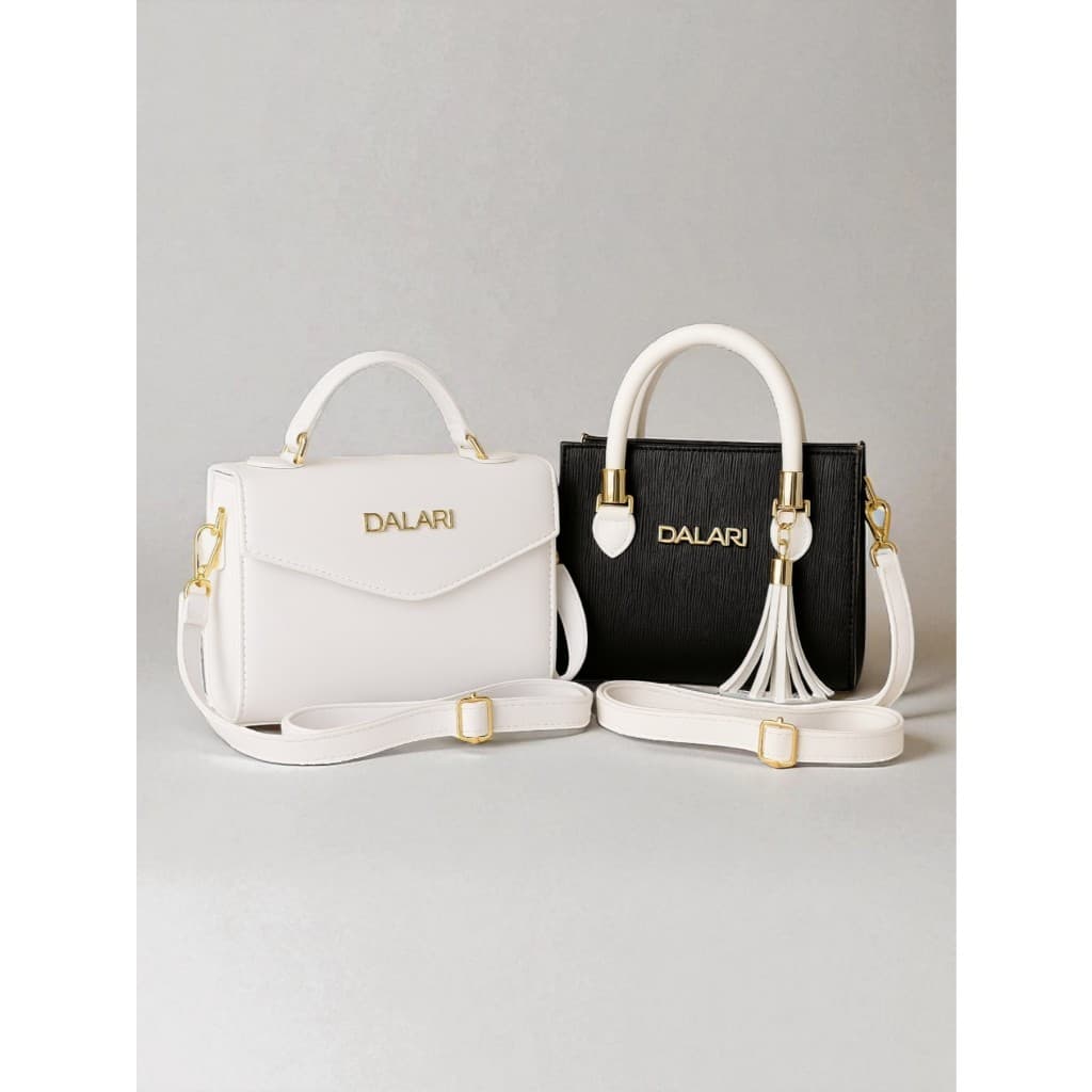 Kit 2 Bolsas Femininas Elegantes Pequenas Casual Chic Alça com Regulagem Primavera/Verão - 1 Bolsa Tote + 1 Minibag