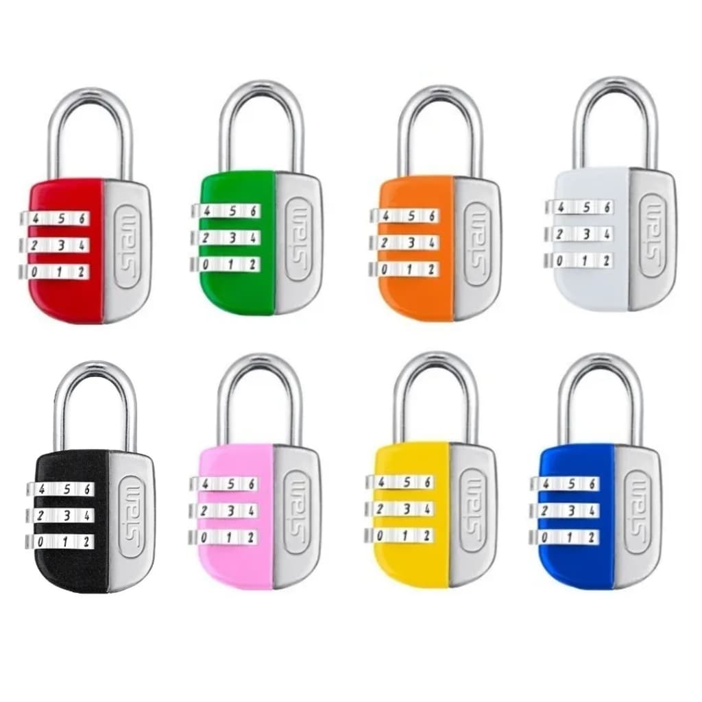 Cadeado Com Segredo Numérico Life Colors 25mm Stam Para Mala Mochila