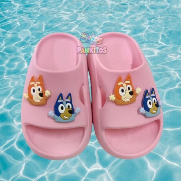 CHINELO INFANTIL SLIDE UNISSEX MENINO MENINA DESENHO BLUEY MODINHA VERAO CONFORTO EVE MACIO