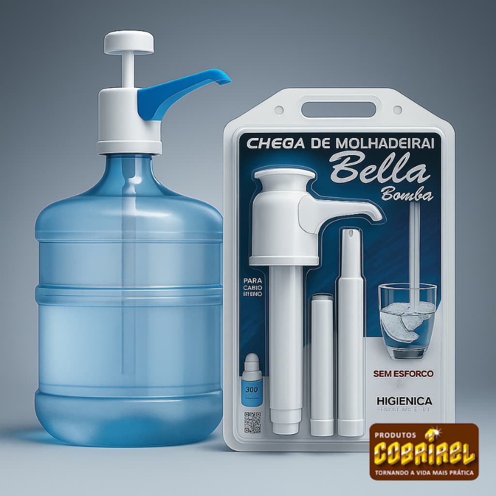 BOMBA MANUAL PARA GALÃO GARRAFÃO 10 ATE 20 LITROS - BELLA BOMBA