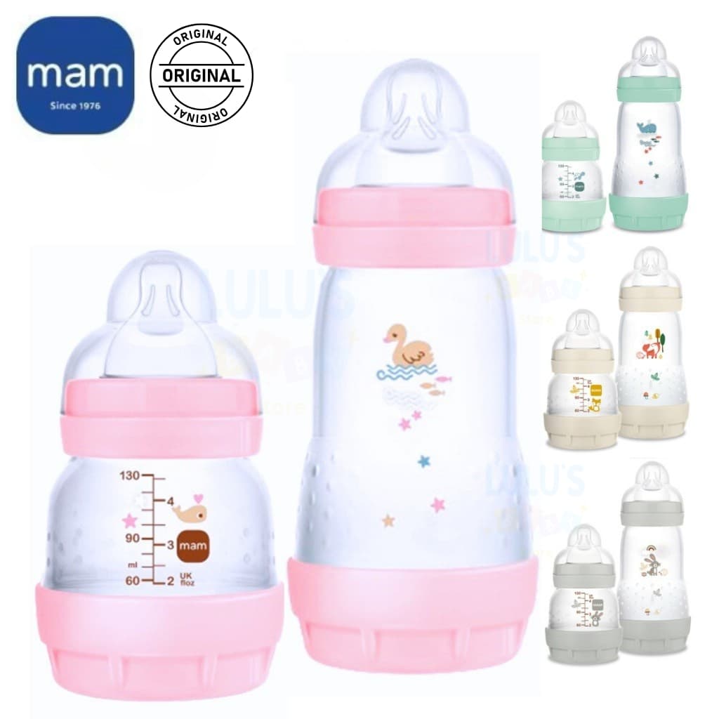 Kit Mamadeiras MAM Easy Start 130ml e 260ml Anticólica Autoesterilizável Original ENVIO IMEDIATO