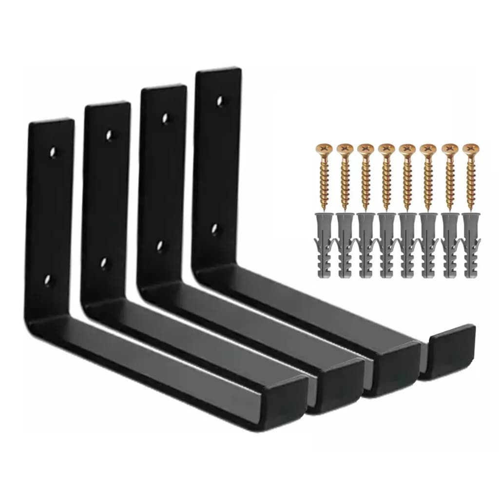 Mão Francesa Invertida 20/30cm Suporte Resistente Prateleira Decorativa para Quarto, Escritório