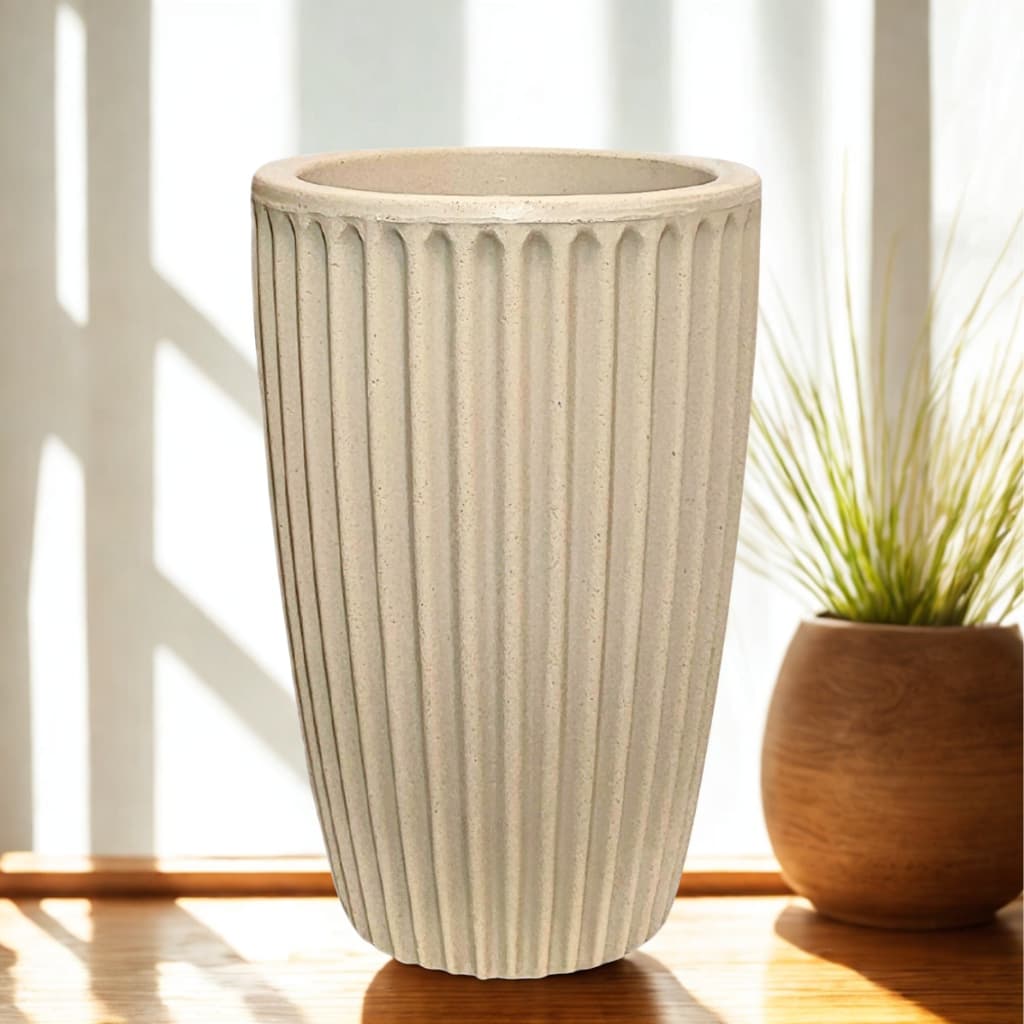 Vaso em Polietileno Coluna Romana Tamanho M (46x32) para Plantas Decoração Luxo Jardim Vasos de Sala