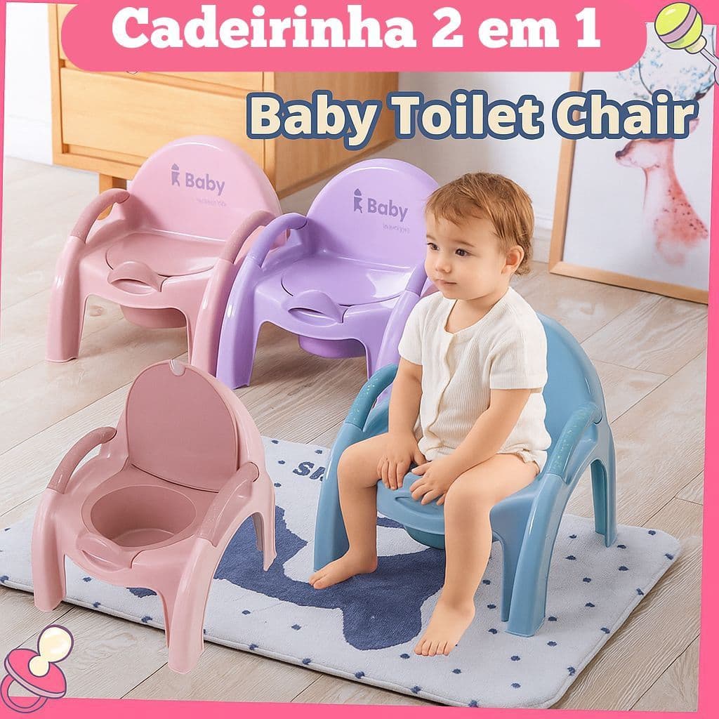 Cadeira Troninho Assento Sanitário Portátil Para Bebês Cadeira Treinamento Penico Infantil  Vaso Sanitário Para Crianças