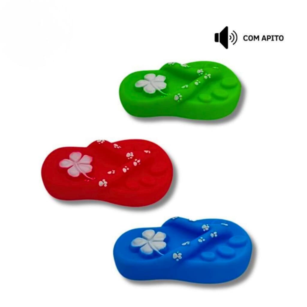 BRINQUEDO MORDEDOR PARA CACHORROS CÃES CHINELO HAWAI
