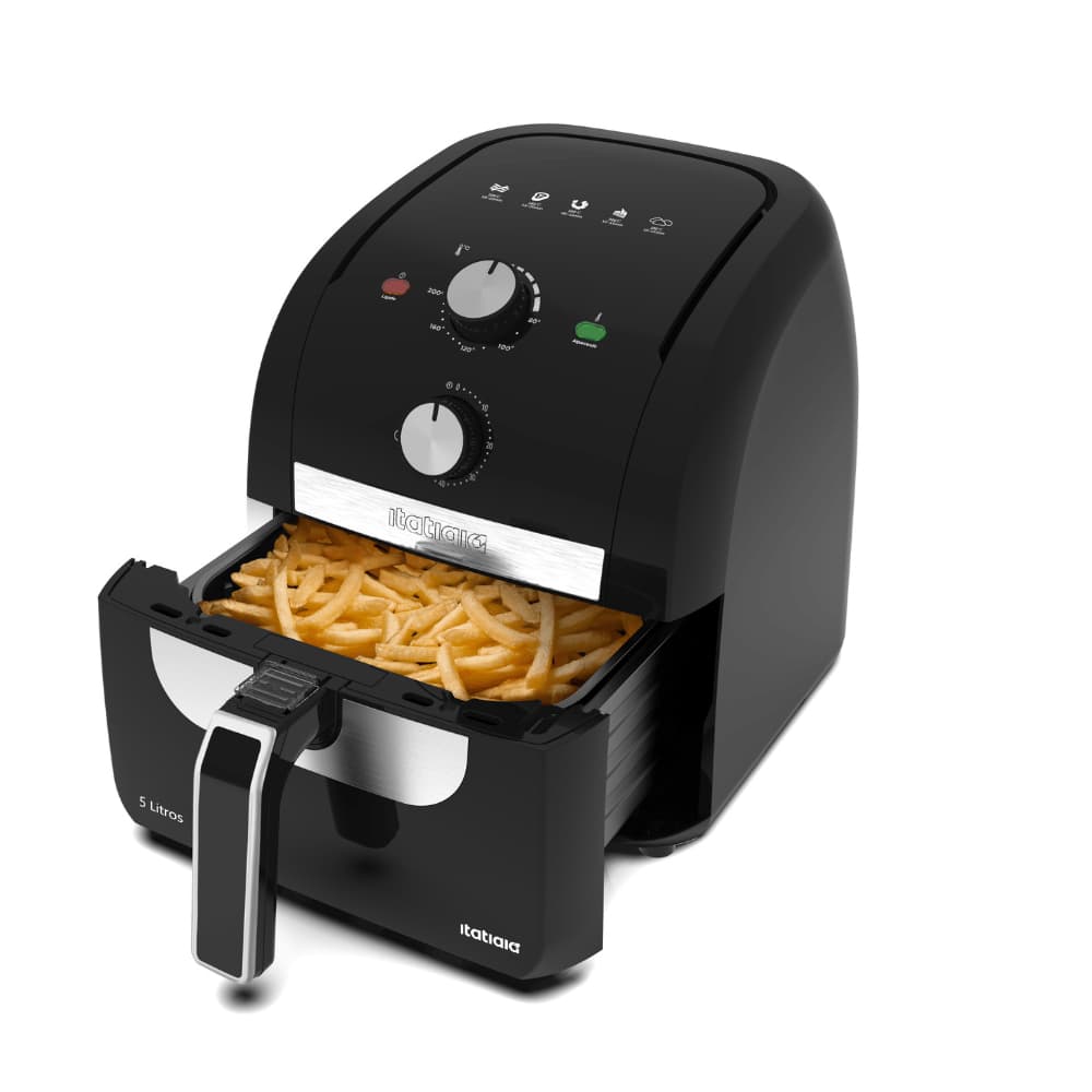 Fritadeira Airfryer Itatiaia 5 Litros 127V – Fritadeira Elétrica Sem Óleo, Rápida e Econômica